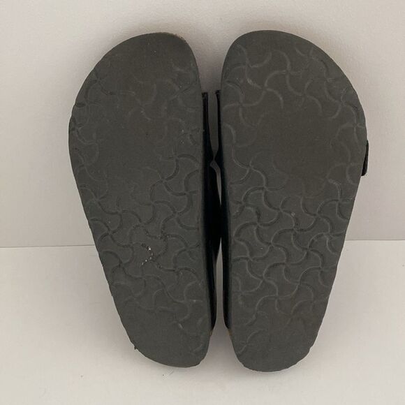 Birkenstock Black Leather Sandals Regular Width US size 6-6.5 Boho Beach Coastal - Picture 13 of 14